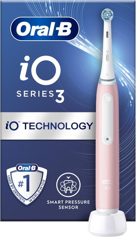 Elektrický zubní kartáček Oral-B iO 3 Pink Design Braun