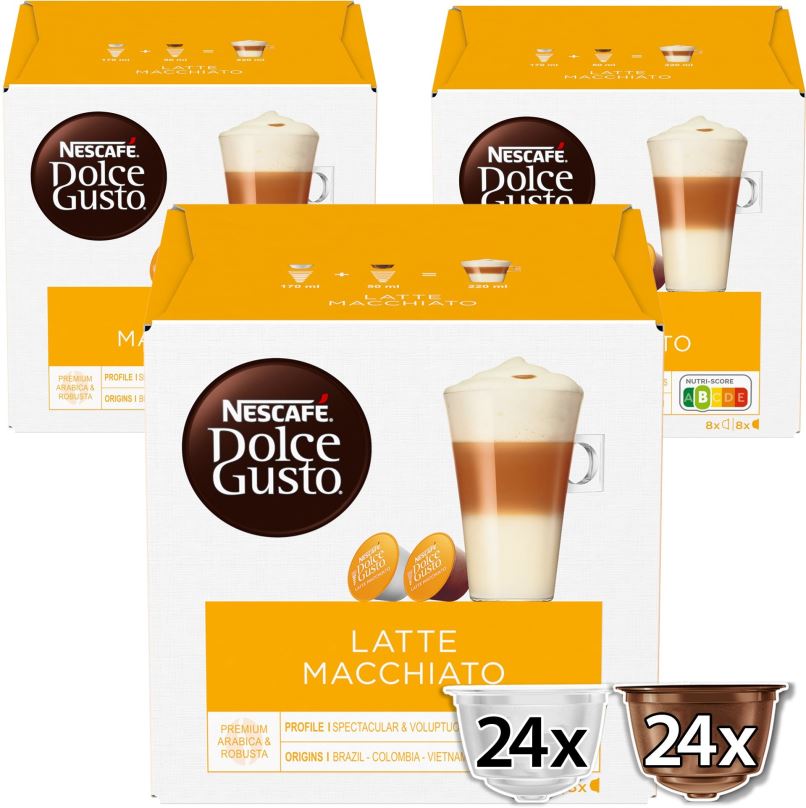 Kávové kapsle NESCAFÉ® Dolce Gusto® Latte Macchiato – kávové kapsle – 48 ks