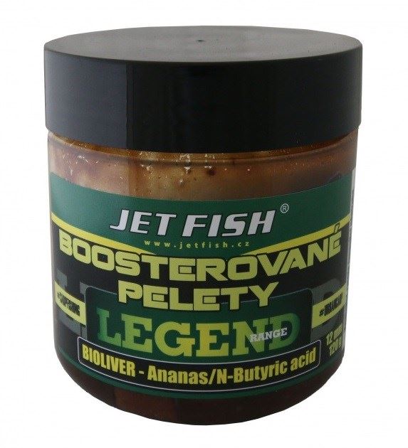 Jet Fish Boosterované pelety Legend Bioliver + Ananas/N-Butric Acid 250ml 12mm