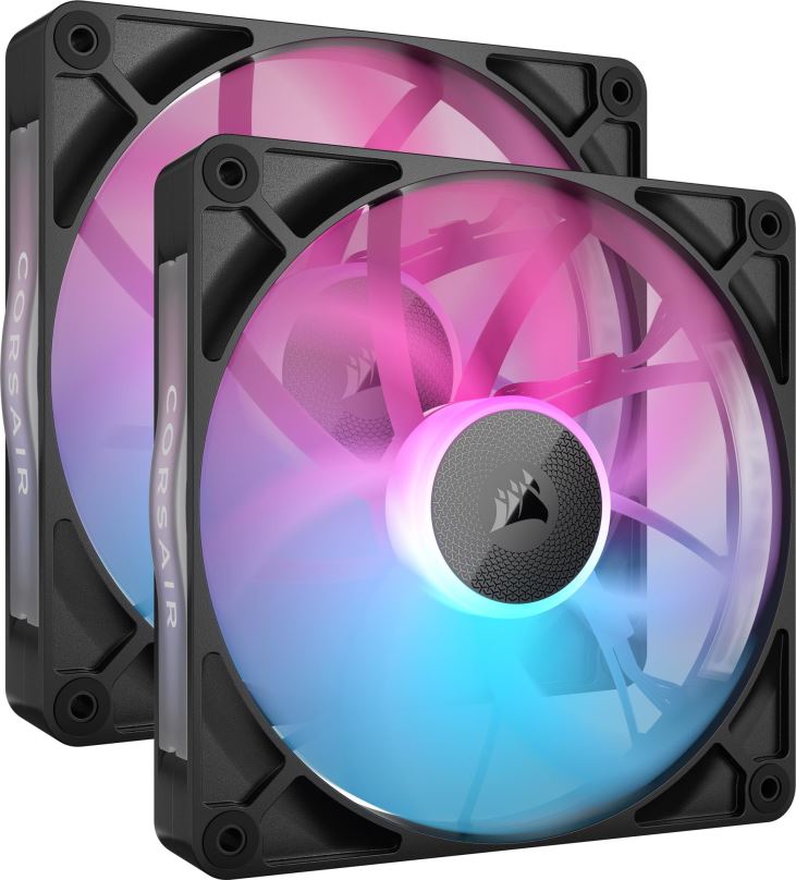 Ventilátor do PC CORSAIR iCUE LINK RX140 RGB Starter Kit - Black Dual Pack