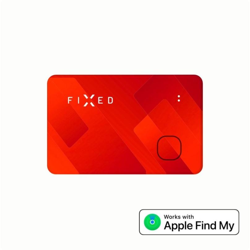 Bluetooth lokalizační čip FIXED Tag Card s podporou Find My bezdrátové nabíjení oranžový