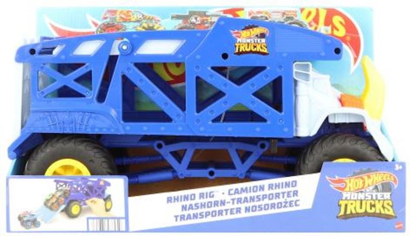 Hot Wheels Monster Trucks Nosorožčí přeprava tracků, Mattel HFB13