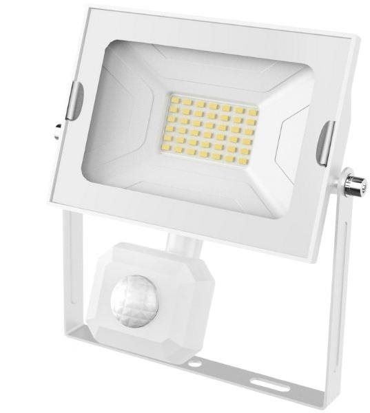 LED reflektor Avide ultratenký LED reflektor s čidlem pohybu bílý 30 W