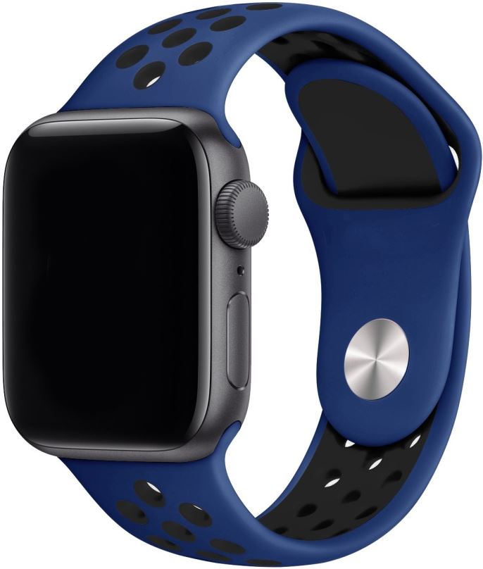 Řemínek Eternico Sporty pro Apple Watch 42mm / 44mm / 45mm / Ultra 49mm Solid Black and Blue