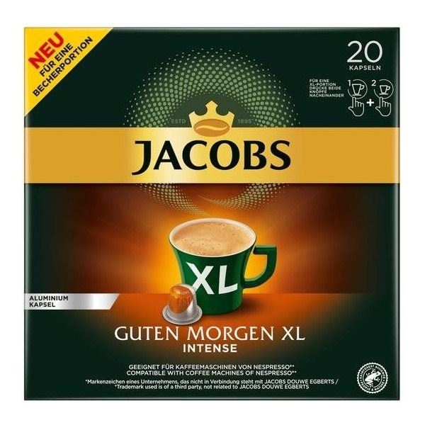 Kávové kapsle Jacobs Guten Morgen XL 20ks kapslí