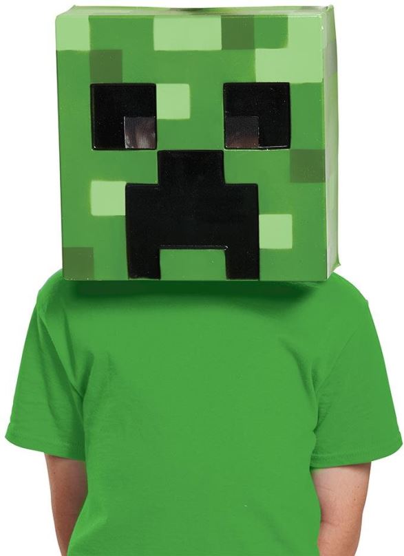 Kostým Maska Minecraft Creeper