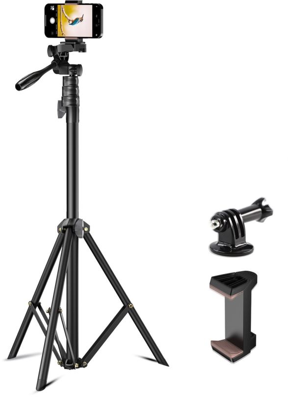 Stativ Apexel Upgraded Travel Tripod Stand  - Quick release Mount +handle