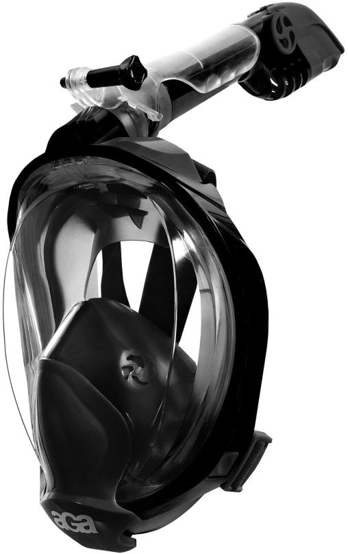 Šnorchlovací maska Aga Celoobličejová šnorchlovací maska L/XL DS1133 černá