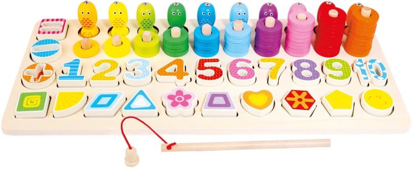 Didaktická hračka Bino Dětská dřevěná edukativní hra