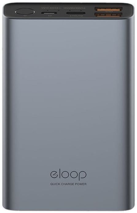 Powerbanka Eloop E36 12000mAh Quick Charge 3.0+ PD (18W) Grey