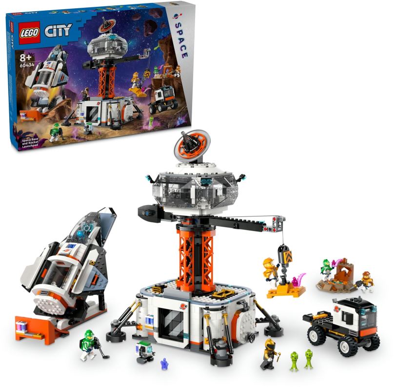 LEGO stavebnice LEGO® City 60434 Vesmírná základna a startovací rampa pro raketu