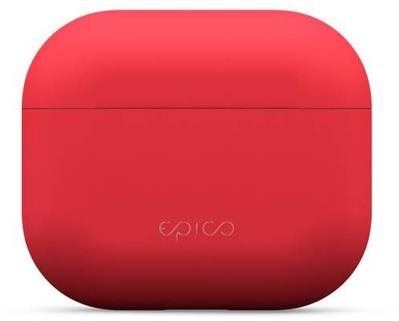 Pouzdro na sluchátka Epico Silicone Cover Airpods 3 (2021) červená
