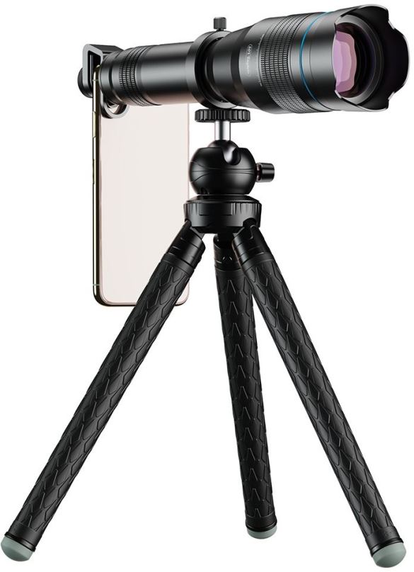 Objektiv pro mobilní telefon Apexel 60X Telescope Lens with Tripod