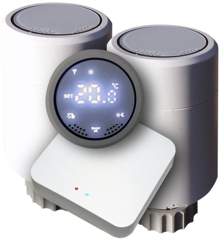 Termostatická hlavice XtendLan XL-HLAVICE1KIT termostatická hlavice + Zigbee brána