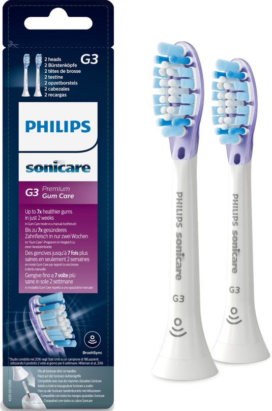 Náhradní hlavice k zubnímu kartáčku Philips Sonicare Premium Gum Care HX9052/17, 2 ks