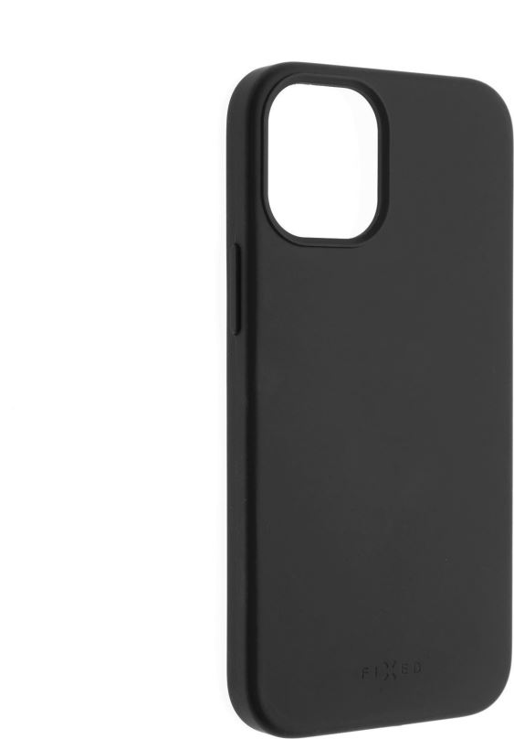 Kryt na mobil FIXED Flow Liquid Silicon case pro Apple iPhone 12 mini černý