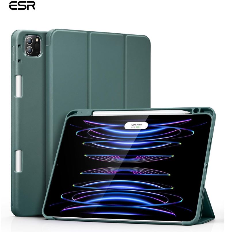 Pouzdro na tablet ESR Rebound Pencil Case Forest Green iPad Pro 11" (2022/2021)