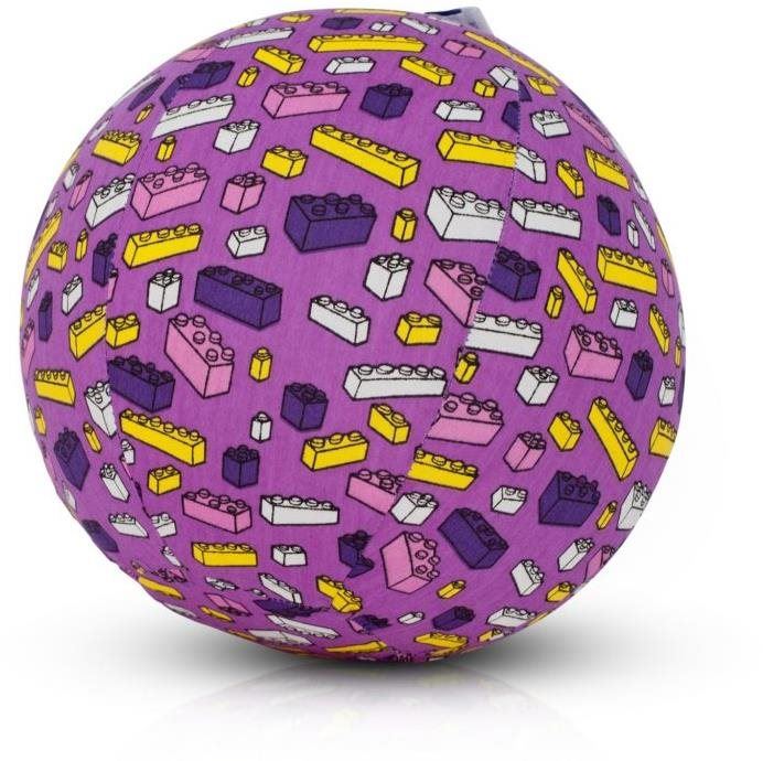 Nafukovací míč BubaBloon Míč fialový - kostky