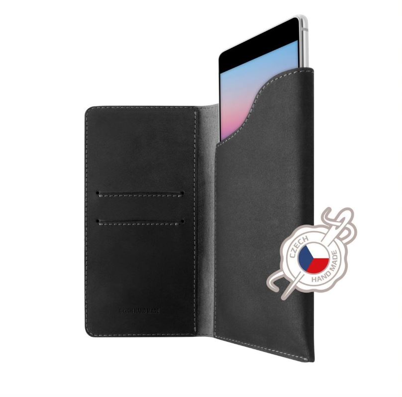 Pouzdro na mobil FIXED Pocket Book pro Apple iPhone 6 Plus/6S Plus/7 Plus/8 Plus/XS Max šedé