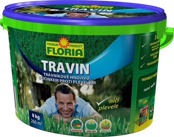 Trávníkové hnojivo AGRO Trávníkové hnojivo TRAVIN FLORIA, 8kg