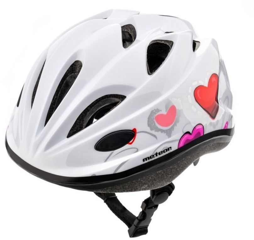 Helma na kolo Cyklistická přilba MTR APPER, HEARTS, bílá, vel. M