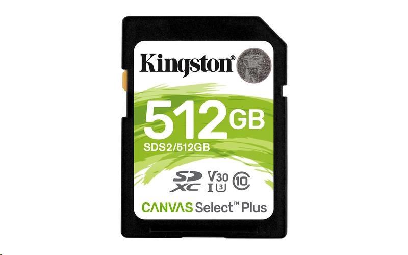 Kingston Canvas Select Plus U3 V30 512GB SDXC