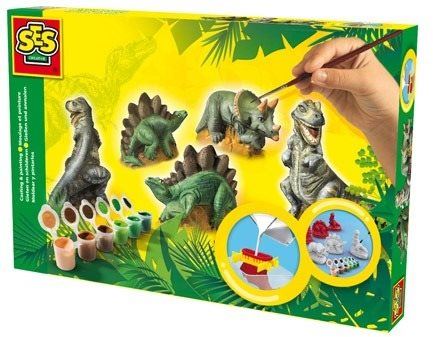 Kreativní sada SES Sádrový trojkomplet – dinosauři