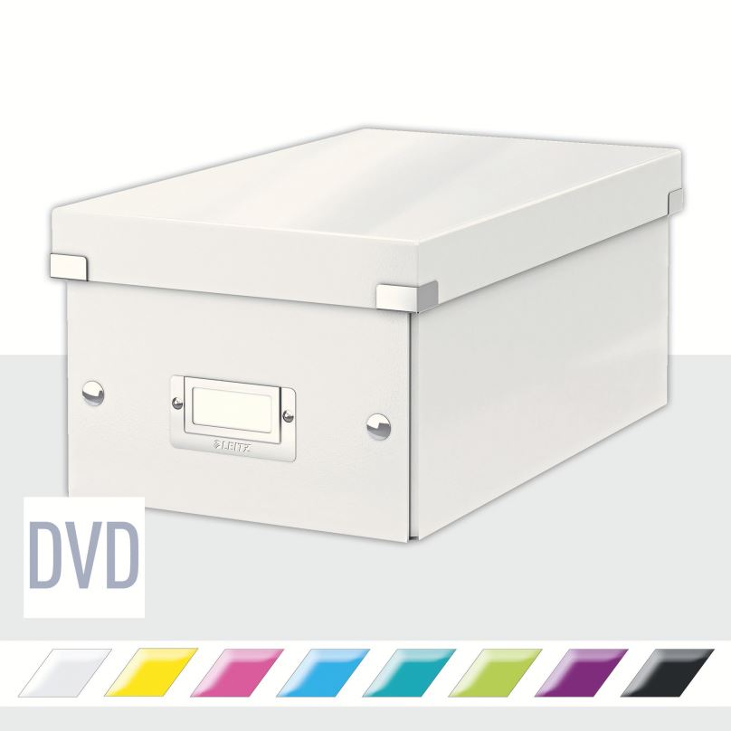 Archivační krabice LEITZ WOW Click & Store DVD 20.6 x 14.7 x 35.2 cm, bílá