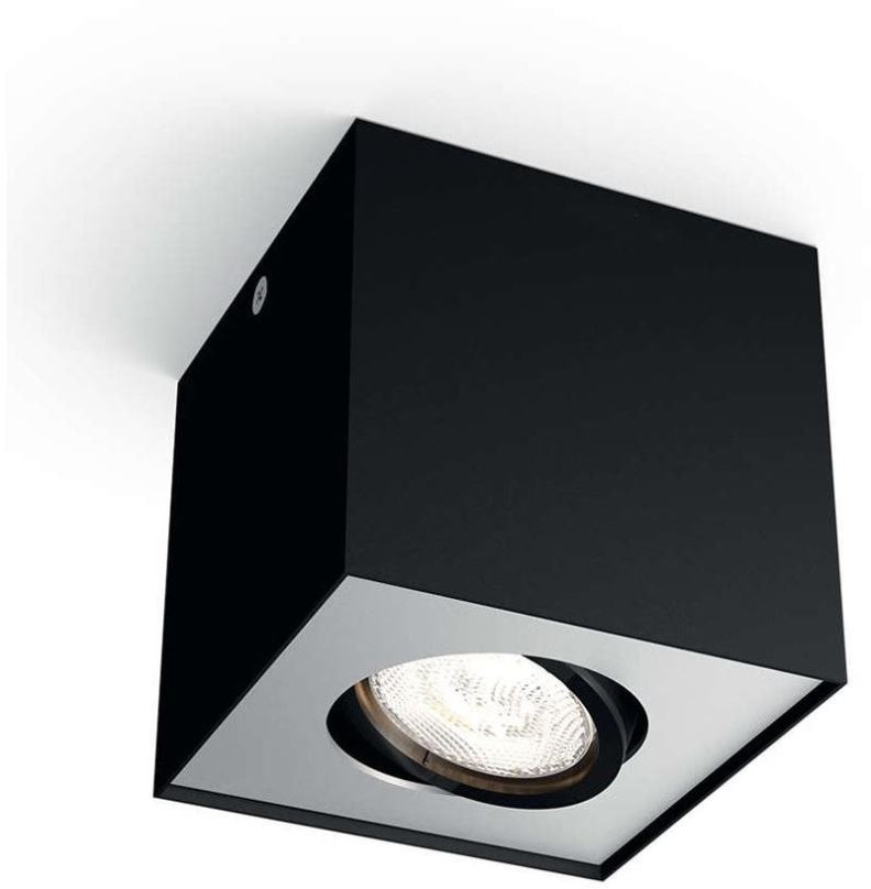 Philips 50491/30/P0 LED stropní bodové svítidlo Box 1x4,5W | 500lm | 2200-2700K - stmívatelné, EyeComfort, černá