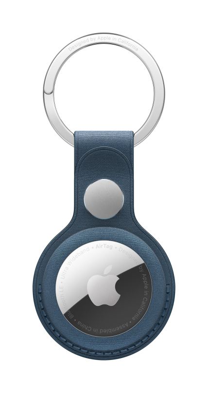 AirTag klíčenka Apple FineWoven klíčenka na AirTag tichomořsky modrá