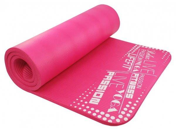 Podložka na cvičení Lifefit Yoga Mat Exkluziv světle růžová