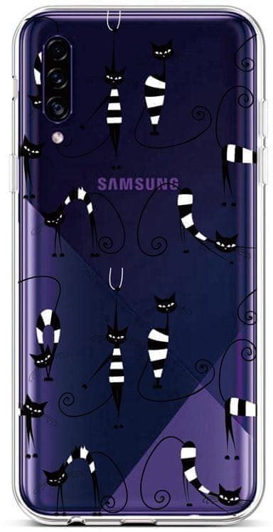 Kryt na mobil TopQ Samsung A30s silikon Cats 1 45278