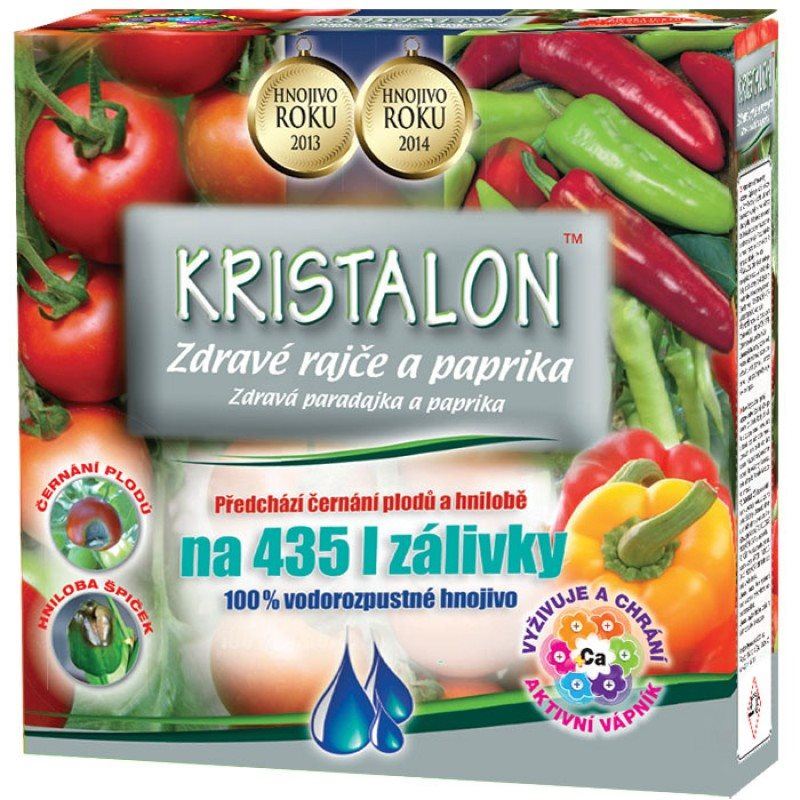 Hnojivo KRISTALON Hnojivo - zdravé rajče a paprika 0,5 kg