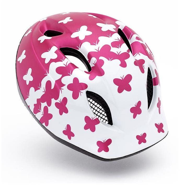 Helma na kolo MET přilba SUPER BUDDY dětská motýlci/růžová/bílá matná M/L