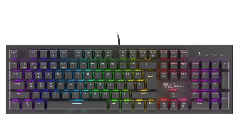 Herní klávesnice Genesis THOR 300 Outemu Brown, RGB - US