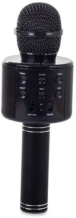 Dětský mikrofon Verk 01377 Karaoke Bluetooth mikrofon, 1800mAh, černý