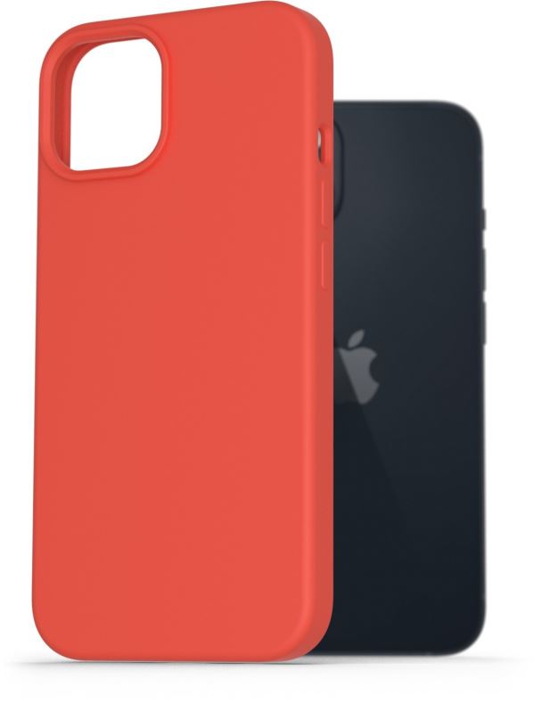 Kryt na mobil AlzaGuard Premium Liquid Silicone Case pro iPhone 14 červené
