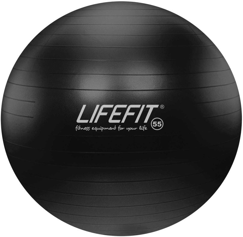 Gymnastický míč Lifefit anti-burst 55 cm, černý