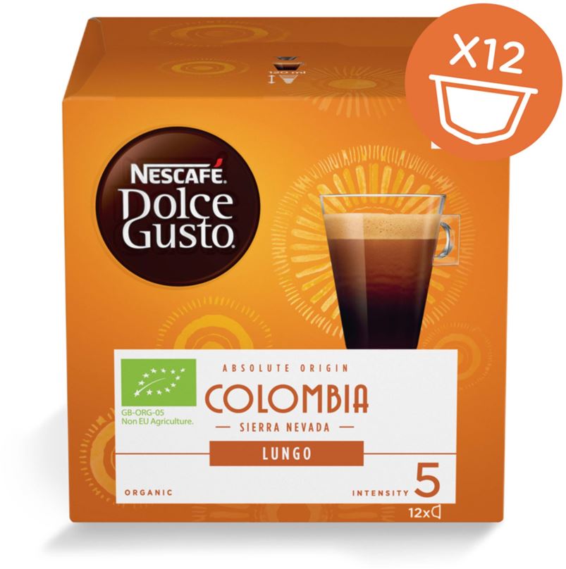 Kávové kapsle NESCAFÉ Dolce Gusto Colombia Sierra Nevada Lungo 12ks