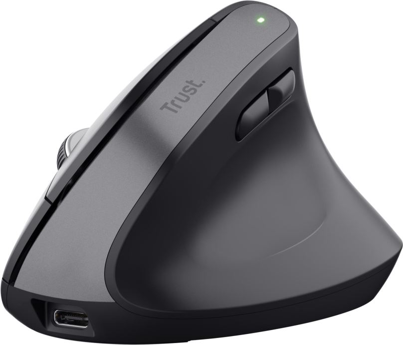 Myš Trust BAYO+ Advanced Ergonomic Wireless Mouse Black/černá