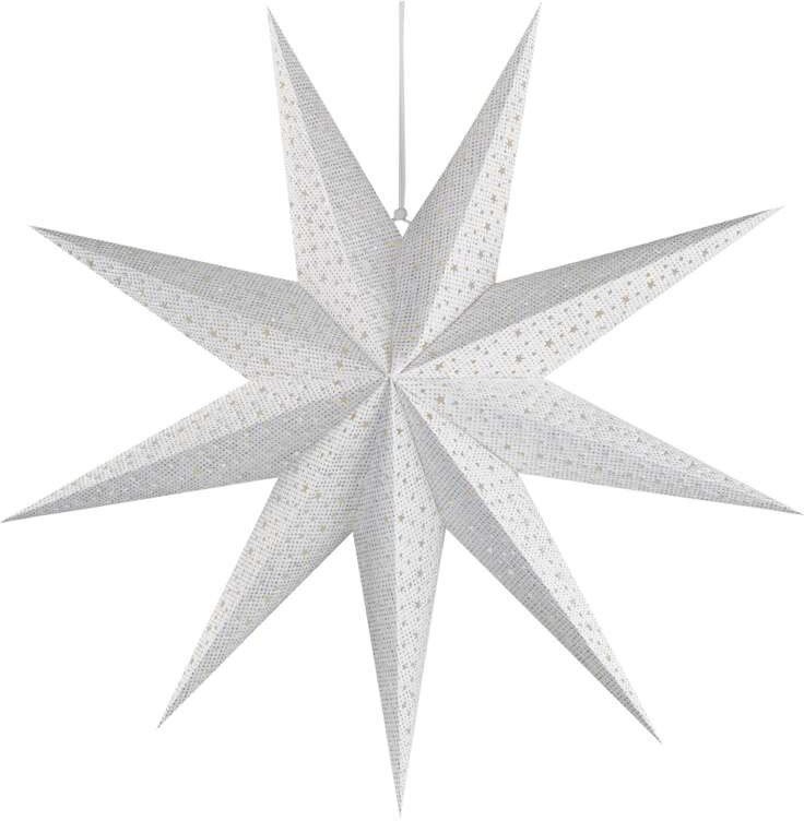 Vánoční osvětlení EMOS LED hvězda papírová závěsná, 60 cm, vnitřní
