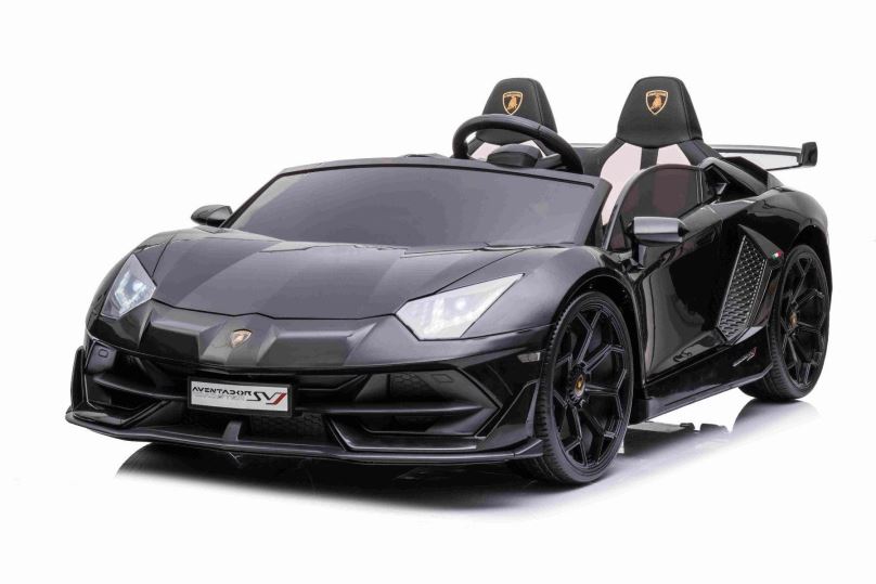 Dětské elektrické auto Elektrické autíčko Lamborghini Aventador 12V dvoumístné, černé