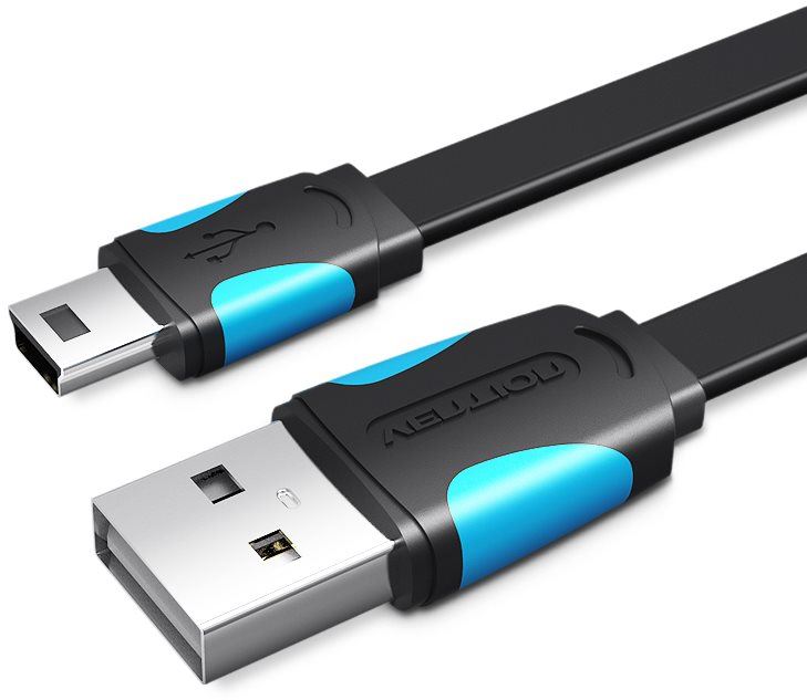 Datový kabel Vention USB2.0 -> miniUSB Cable 1.5m Black