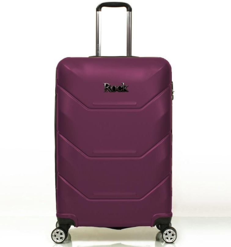 Cestovní kufr ROCK TR-0230/3 S ABS - fialová