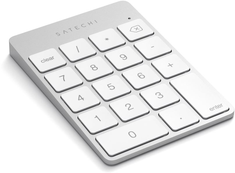 Numerická klávesnice Satechi Aluminum Slim Wireless Keypad - Silver