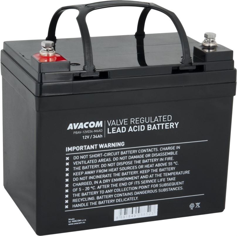 Baterie pro záložní zdroje AVACOM baterie 12V 34Ah M6 DeepCycle