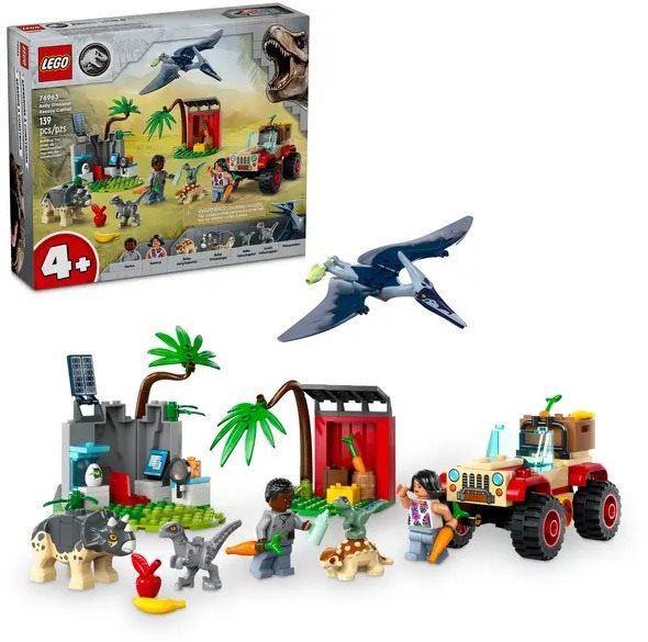 LEGO stavebnice LEGO® Jurassic World 76963 Záchranářské středisko pro dinosauří mláďata