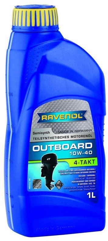 Motorový olej RAVENOL Outboardoel 4T SAE 10W-40; 1 L