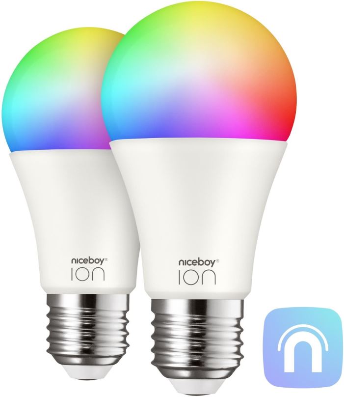 LED žárovka Niceboy ION SmartBulb RGB E27 set 2 ks