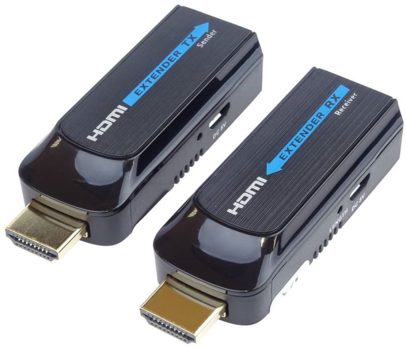 Extender PremiumCord HDMI FULL HD extender na 50m přes jeden kabel Cat6